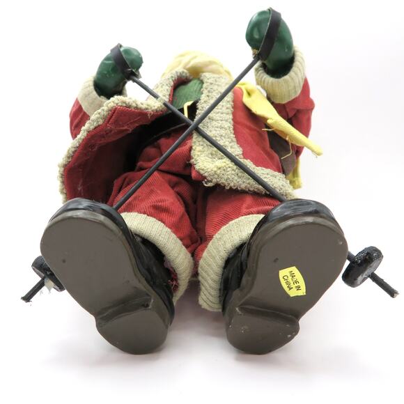 Vintage Clothtique Style Skiing Santa 9.5" Possible Dreams Christmas Figurine - Picture 10 of 10